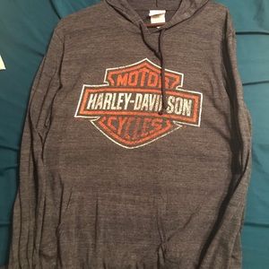 Harley tee hoodie